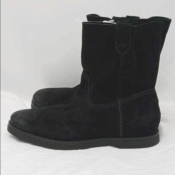 UGG Australia Shoes - UGG Josefene Boots Women's Size 6 Black Suede Slip On Grunge Gorpcore Booties